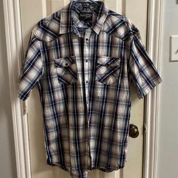 Moon Shine Spirit Other - Mens Moon Shine Spirit Plaid Short Sleeve Shirt